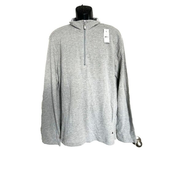 Tommy Bahama Other - NEW Tommy Bahama Island Sleepwear Shirt Men’s Size Large Gray 1/4 Zip